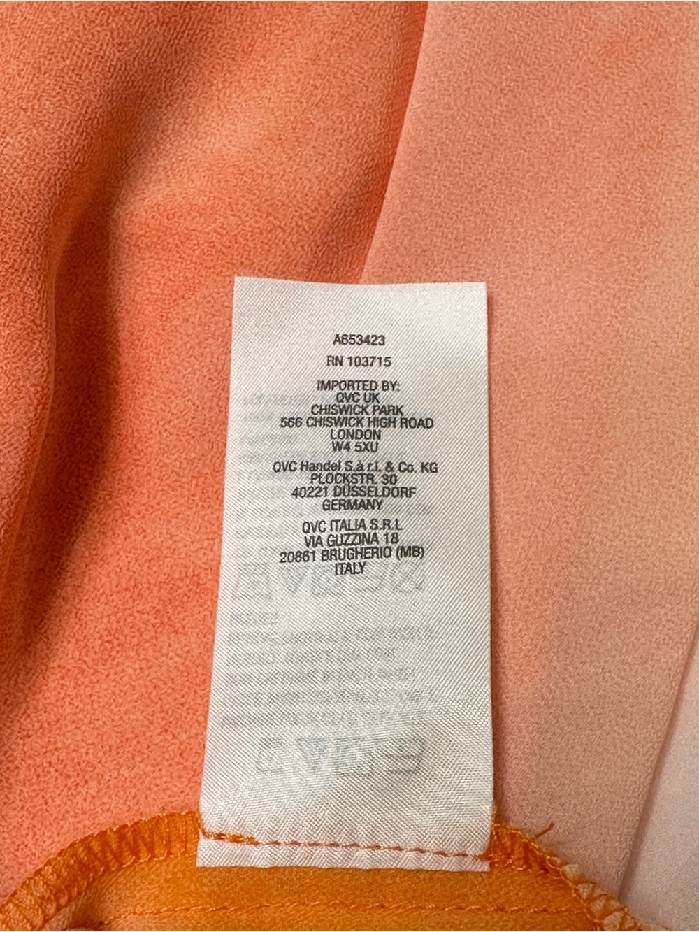 Nicole by Nicole Miller Sheer Kimono Cardigan Orange Pink Ombre Chiffon Duster M - Picture 7 of 9